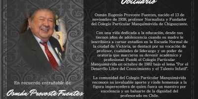 Fallece Nuestro Fundador