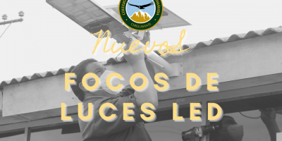 Nuevos Focos LED solares en nuestro patio